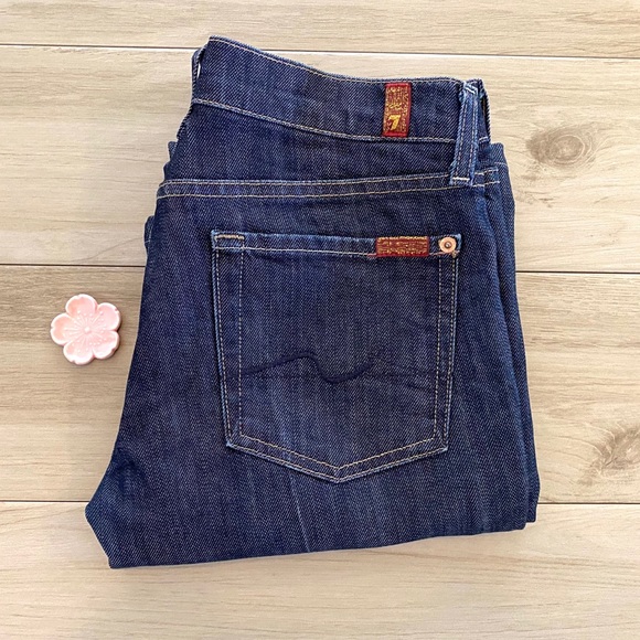 7 For All Mankind Denim - 7 FOR ALL MANKIND Dark Wash Bootcut Jeans
